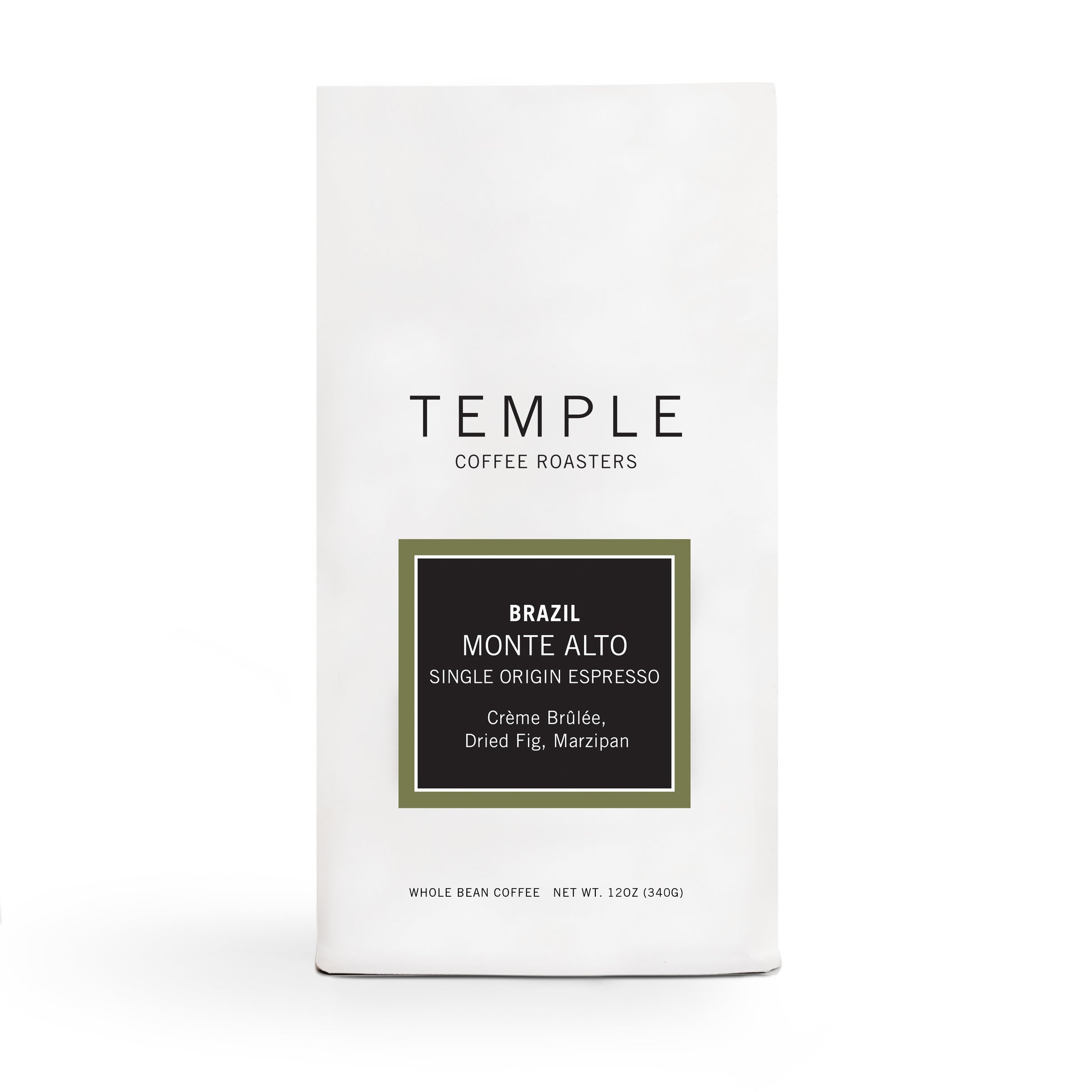 Bag of Brazil Monte Alto Single Origin Espresso for coffee club subscription. 